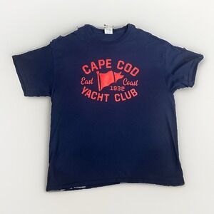 Vintage MV Sport Cape Cod  T Shirt Mens XL Red 90s Y2K Yacht Club East Coast